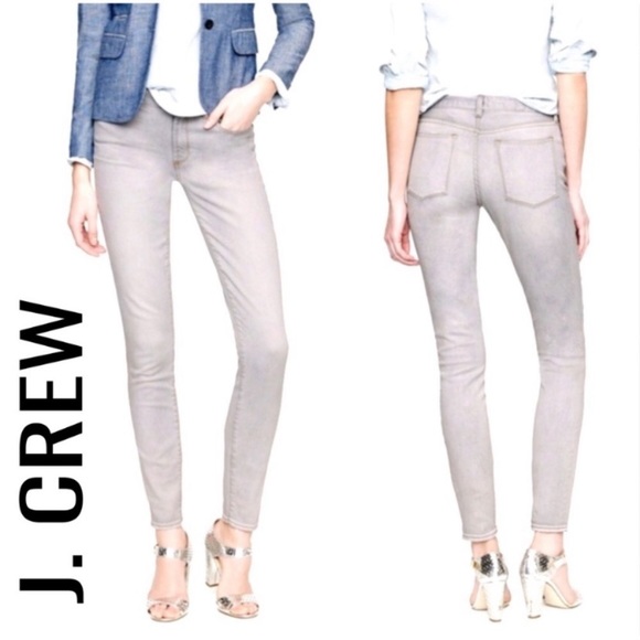 J. Crew Toothpick Gray Skinny Stretch Ankle Jeans Women’s Size 27 - Picture 1 of 15
